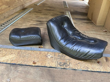 Load image into Gallery viewer, 1982-1994 Harley Davidson FXR Solo Pillow Seat w/Pillion Pad Rear Passenger Seat
