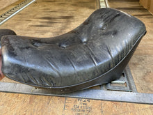 Load image into Gallery viewer, 1982-1994 Harley Davidson FXR Solo Pillow Seat w/Pillion Pad Rear Passenger Seat
