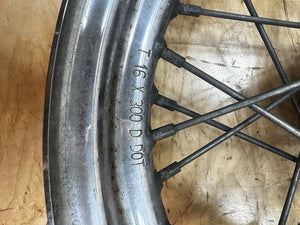 1979-1999 16x3” Harley Davidson Dual Flange Rear Wheel Touring Sportster Chopper