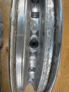 2009-2022 Harley Davidson 17x3" Knuckle Front Wheel Touring Polished & Black