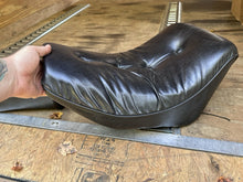 Load image into Gallery viewer, 1982-1994 Harley Davidson FXR Solo Pillow Seat w/Pillion Pad Rear Passenger Seat
