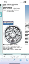 Load image into Gallery viewer, Custom Chrome Wire-Laced Rear Pulley Cover 70T Harley Davidson Touring Softail
